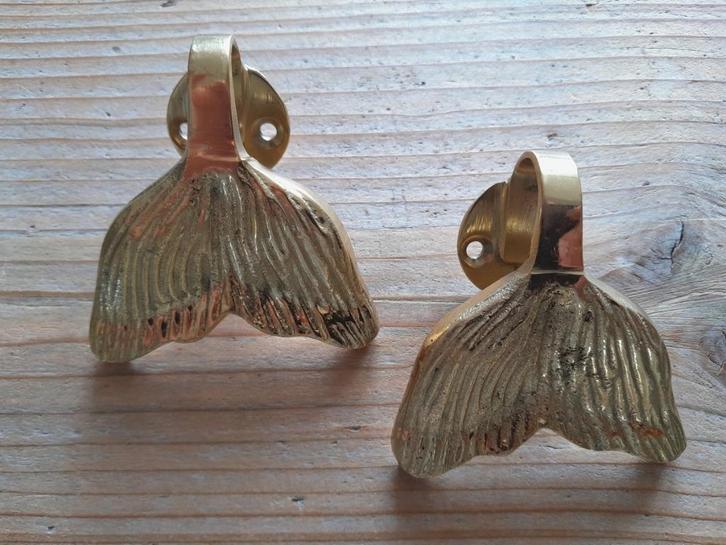 Metalen kapstokhaak zeemeerminstaart - 2 stuks, Huis en Inrichting, Woonaccessoires | Kapstokken, Nieuw, Metaal, Ophalen of Verzenden