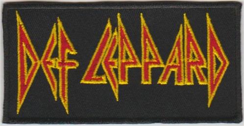 Def Leppard stoffen opstrijk patch embleem, Verzamelen, Muziek, Artiesten en Beroemdheden, Nieuw, Kleding, Verzenden