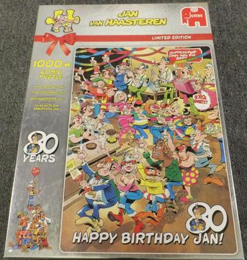 Puzzel - Jumbo 1000 - Jan van Haasteren, Happy Birthday Jan  beschikbaar voor biedingen