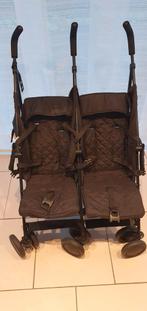 Duo Buggy Zwart/ vliegtuig Buggy, Kinderen en Baby's, Tweelingen en Meerlingen, Ophalen, Zo goed als nieuw