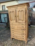 Superbe ancien semainier massif en chêne,  décapé et poncé., Enlèvement