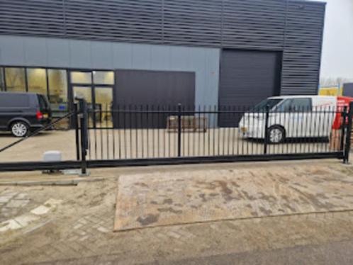 Vrijdragende spijlen schuifpoort of draaipoort incl montage, Tuin en Terras, Tuinpoorten, Nieuw, Schuifpoort, IJzer, Ophalen