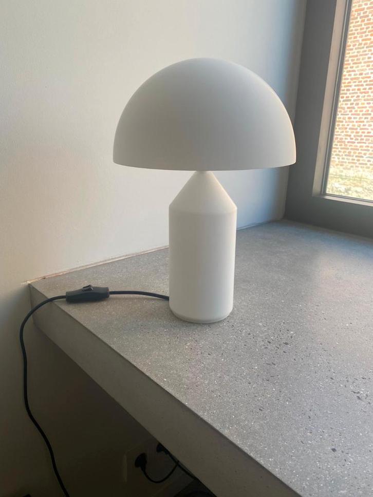 Oluce atollo lamp, Huis en Inrichting, Lampen | Tafellampen, Zo goed als nieuw, Glas, Ophalen