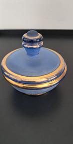 Bonbonnière bleue cristal de Bohème, Ophalen