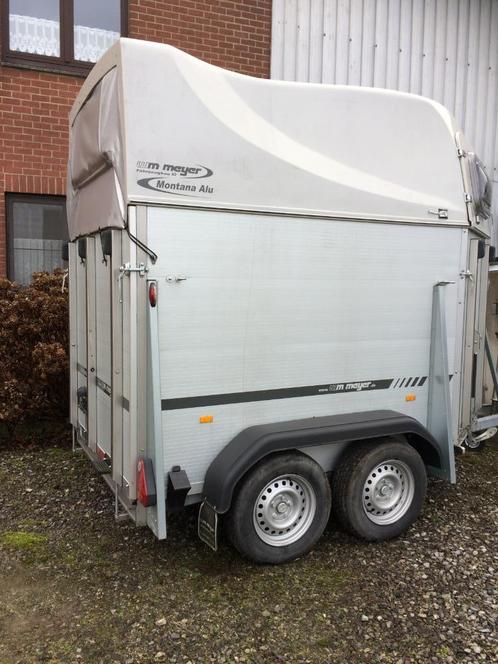 VAN MV Meyer pour deux chevaux, Dieren en Toebehoren, Paarden en Pony's | Trailers en Aanhangwagens, Gebruikt, 2-paards trailer