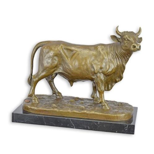 stier van brons , stier, Antiek en Kunst, Antiek | Brons en Koper, Brons, Ophalen of Verzenden