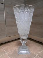 Prachtige grote vaas op voet - Boheems kristal, Antiek en Kunst, Ophalen