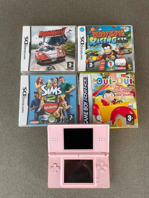 Roze Nintendo DS Lite, Games en Spelcomputers, Spelcomputers | Nintendo DS, Gebruikt, DS Lite, Roze, Ophalen