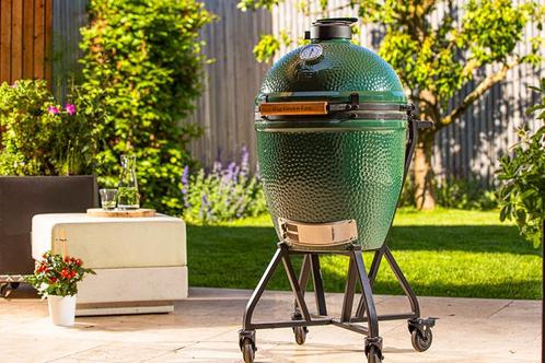 Big Green egg large demo te koop 25%Met GARANTIE!, Tuin en Terras, Houtskoolbarbecues, Zo goed als nieuw, Ophalen