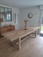 Grande table de ferme 2m80 en chêne massif, Ophalen of Verzenden, Eikenhout, Zo goed als nieuw