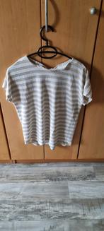 Wit goud blinkend gestreept shirt stefanel maat XS, Kleding | Dames, Ophalen, Zo goed als nieuw, Maat 34 (XS) of kleiner, Wit