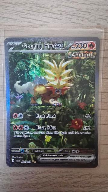 Pokemon Temporal Forces #204 Gouging Fire beschikbaar voor biedingen