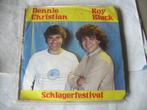 45 T SINGLE - Dennie Christian & Roy Black – Schlagerfestiva, CD & DVD, Vinyles Singles, 7 pouces, En néerlandais, Envoi, Single