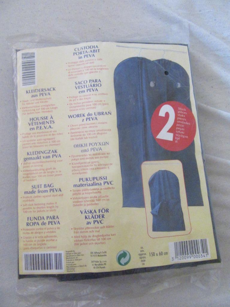 2 housses à vêtements en PEVA neuves, Enlèvement, Neuf