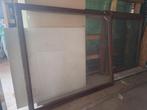 meranti raam vast met enkel glas, Doe-het-zelf en Bouw, Glas en Ramen, Ophalen, Gevelraam of Ruit, 120 tot 160 cm, Zo goed als nieuw