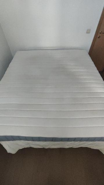 Lit IKEA 180X200, Enlèvement, Utilisé, 180 cm, Blanc