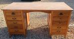Bureau en chêne 10 tiroirs, Maison & Meubles, Enlèvement, Utilisé, Bureau