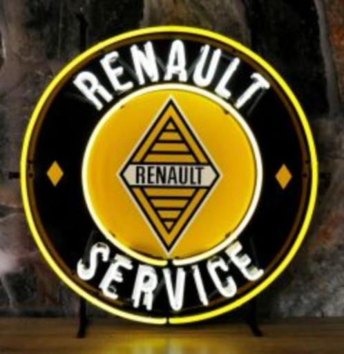Renault service auto neon en veel andere mooie garage neons, Verzamelen, Merken en Reclamevoorwerpen, Nieuw, Lichtbak of (neon) lamp