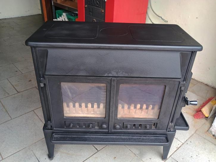 Houtkachel, Huis en Inrichting, Kachels, Gebruikt, Vrijstaand, Allesbrander, Hout, Ophalen