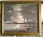 Landschap met watertje - Janus Kluijtmans (1919-2004), Ophalen of Verzenden