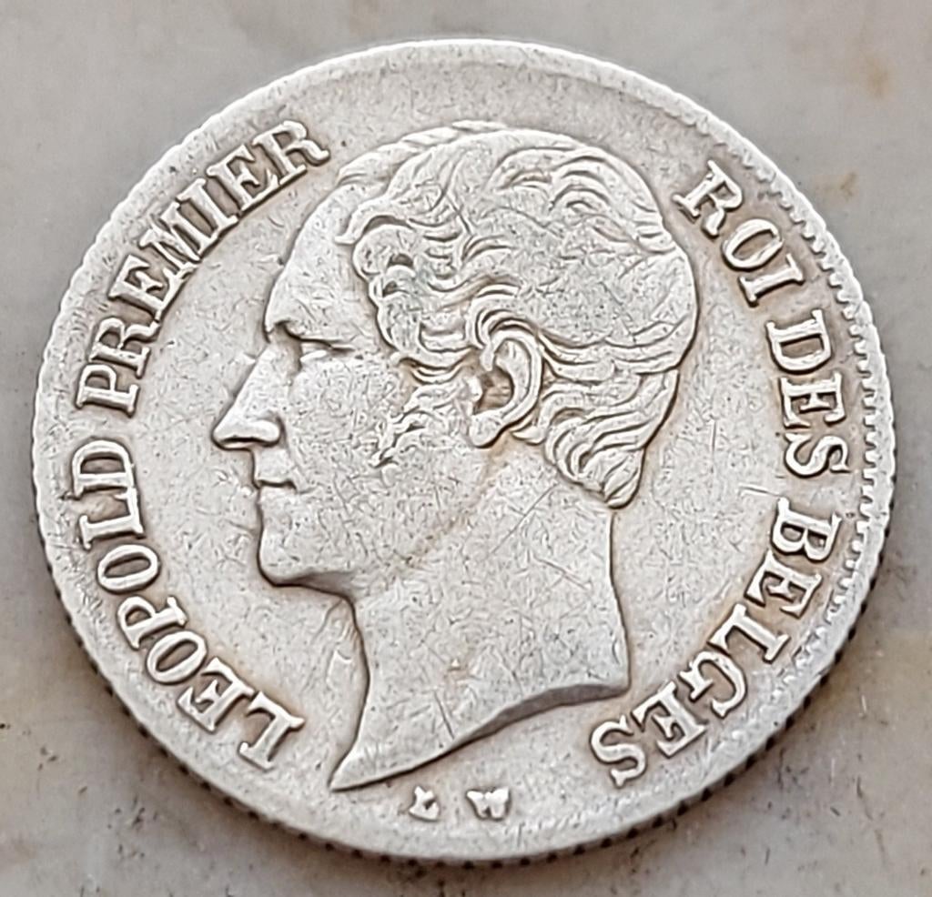 Zeer zeldzame ¼ Franc 1849 ( Blootshoofds) Mooie kwaliteit, Enlèvement ou Envoi, Monnaie en vrac, Argent, Argent