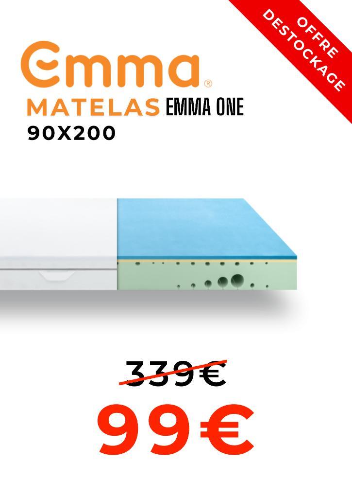 EMMA ONE 80,90,100,120,120x200,160x200 en 180X200 cm, Huis en Inrichting, Slaapkamer | Matrassen en Bedbodems, Nieuw, Matras, Ophalen of Verzenden