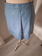 Kort lichtblauwe rokje lederlook, Ophalen of Verzenden, Zo goed als nieuw, Maat 38/40 (M)