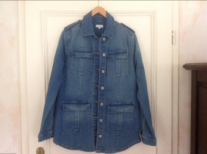 Lange jeans vest maat 42, Ophalen, Zo goed als nieuw, Maat 42/44 (L)