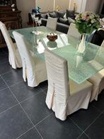 6 eetkamer stoelen, Huis en Inrichting, Stoelen, Ophalen, Gebruikt, Overige kleuren, Stof