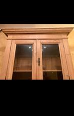 Antieke buffetkast. Massief hout., Ophalen, Gebruikt, Glas