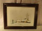 Mooie Gravure 'Winter' - Dirk Baksteen - 36x27, Ophalen of Verzenden