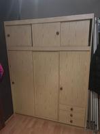 Armoire, Maison & Meubles, Armoires | Penderies & Garde-robes, 100 à 150 cm, Utilisé, Avec tablette(s), Pin