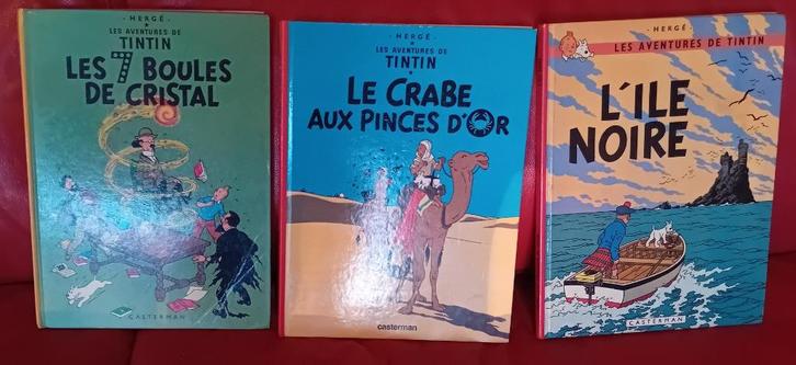 Lot de 3 beaux TINTIN, Collections, Personnages de BD, Comme neuf, Livre ou Jeu, Tintin, Enlèvement