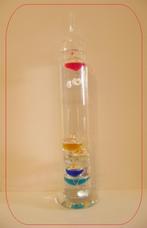 VINTAGE 60' : Kamerthermometer in glas met 5 bubbels 18>26C, Ophalen, Nieuw, Binnenthermometer
