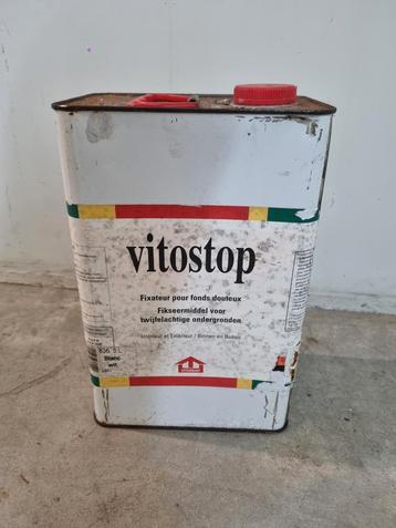 Vitostop fixeermiddel 5L WIT voor twijfelachtige ondergronen beschikbaar voor biedingen