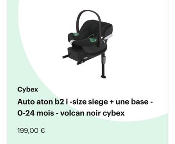 Siege + base isofix cybex Aton B2 beschikbaar voor biedingen
