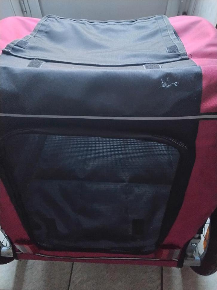 Trixie 12814 honden fietsaanhanger, M: 63  68  75/137 cm, Fietsen en Brommers, Fietsaccessoires | Aanhangwagens en Karren, Gebruikt