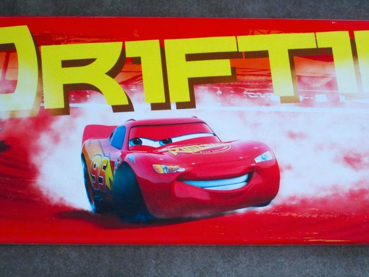 Disney Cars Drifting Canvas 119 x 25 cm Nieuw, Kinderen en Baby's, Kinderkamer | Inrichting en Decoratie, Nieuw, Wanddecoratie
