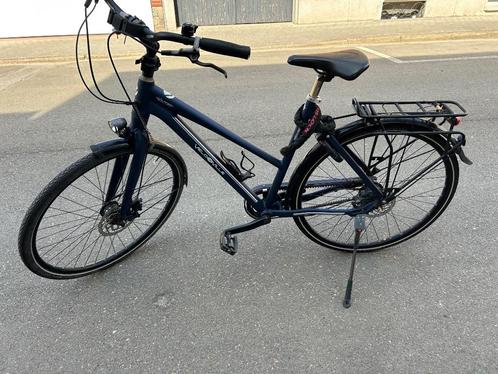 Top stadsfiets - donkerblauwe Velo De Ville, Fietsen en Brommers, Fietsen | Dames | Damesfietsen, Gebruikt, Overige merken, Versnellingen