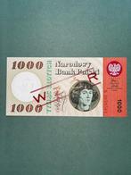 Polen 1000 zlotych UNC SPECIMEN, Postzegels en Munten, Bankbiljetten | Europa | Niet-Eurobiljetten, Verzenden, Polen, Los biljet