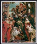 ZAIRE 1977 OBP BL 24** MNH KERSTMIS RUBENSJAAR, Postzegels en Munten, Verzenden, Postfris