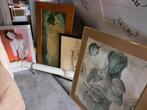 Olie verf Schilderijen- Etsen- Prenten-Tekeningen-, Antiquités & Art, Enlèvement