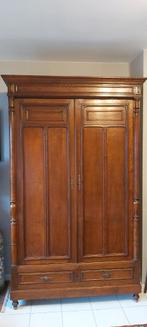 antieke kleerkast met laden, Ophalen, Gebruikt, 100 tot 150 cm, Met hangruimte