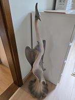 Vintage kraanvogel sculptuur hout, Ophalen