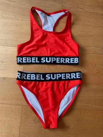 Rode bikini van Super Rebel, maat 164