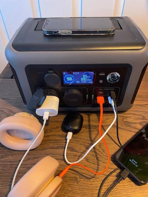 Powerstation 600W Allpowers 299Wh Noodpakket Thuisbatterij, Caravans en Kamperen, Kampeeraccessoires, Nieuw, Verzenden