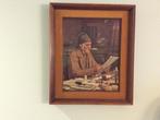 SHILDERIJ " ALBERT ANKER " MONSIEUR LE SECRETAIRE COMMUNAL, Antiek en Kunst, Ophalen