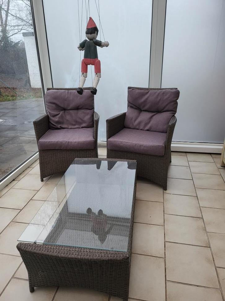 Ensemble de jardin, véranda, terrasse., Tuin en Terras, Tuinsets en Loungesets, 2 zitplaatsen, Ophalen