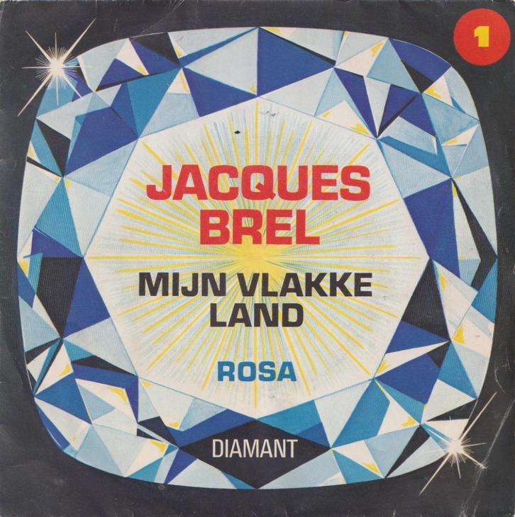 Jacques Brel – Mijn vlakke land / Rosa - Single, Cd's en Dvd's, Vinyl Singles, Gebruikt, Single, Pop, 7 inch, Ophalen of Verzenden
