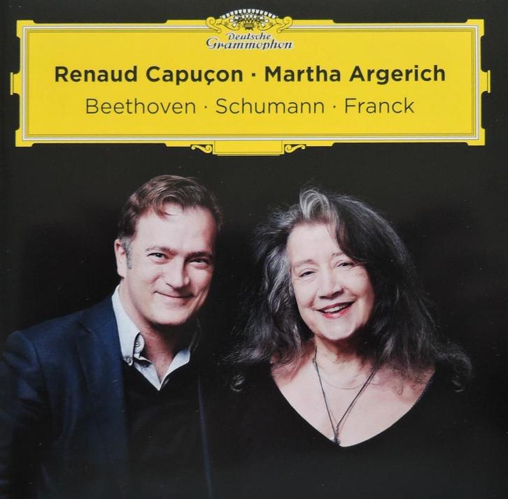 Vioolsonaten - Capuçon / Argerich - DG - 2022 - DDD, Cd's en Dvd's, Cd's | Klassiek, Zo goed als nieuw, Kamermuziek, Ophalen of Verzenden